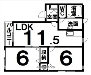 コート1025【2階】の間取り